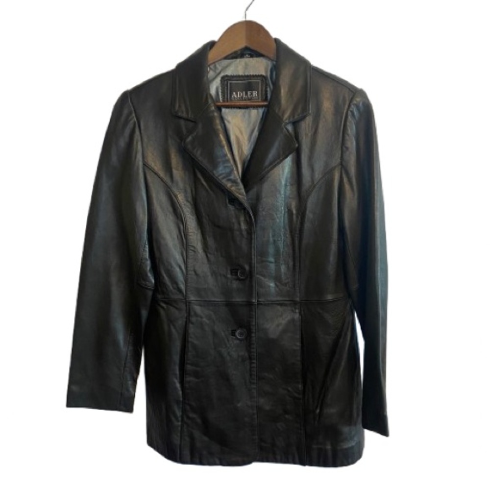 Women's Vintage 80’s Black Lambskin Leather Jacket Buttery Soft
